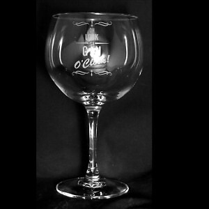 Animo Glas - SANDGESTRAHLTES FRIEZE GIN BALLONGLAS - Neuheit - Gin O'Clock