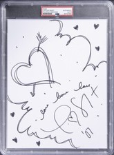 Taylor Swift Original Artwork. Signed and dated in 2007. PSA Authenticated Auto.