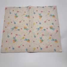 Vintage Baby Changing Mat Lap Pad Balloons  Hearts