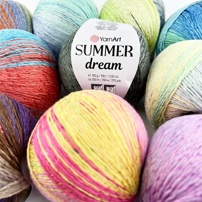 YarnArt   Summer Dream, Baumwolle mit Viskose, 350m/100g, 50EUR/1kg