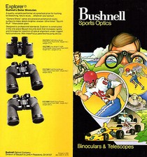 Bushnell Sports Optics Binoculars  Telescope 1979 Brochure Various Models