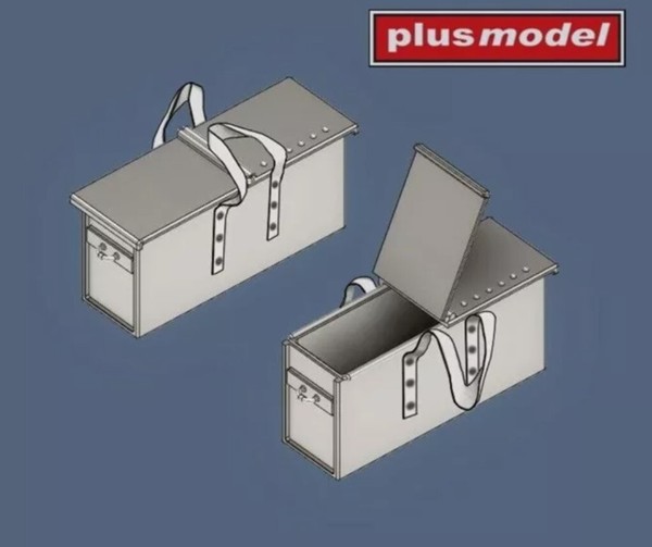 MW22 Plusmodel DP3043 Machine Gun Vickers Ammunition Boxes Wwii Accessories-image
