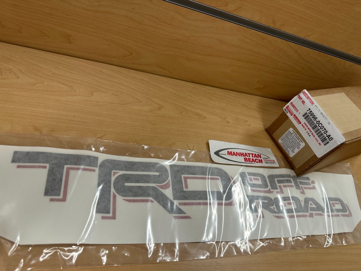 Toyota TRD Off-Road bedside decal BLACK/RED 75996-0C070-A0 Genuine