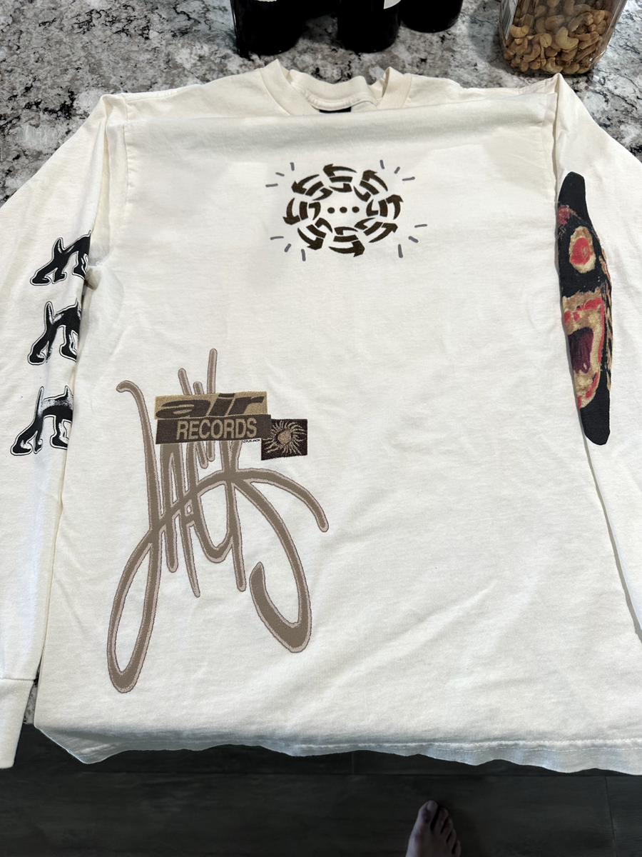 Travis Scott Cactus Jack - Air Record Long Sleeve Tee | eBay Travis Scott Cactus Jack - Air Record Long Sleeve Tee | eBay