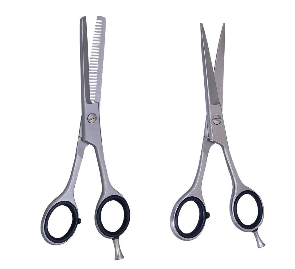 DR-SHAH 5,5 Zoll Friseurscheren Set 2 Teilig Scharf Haarschneideschere Frisör Scissors D