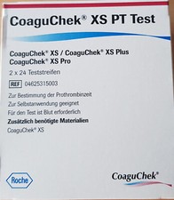2x24 Stück CoaguChek XS PT Teststreifen NEU&OVP MHD 2026-10-31 ###SOFORT-KAUF###