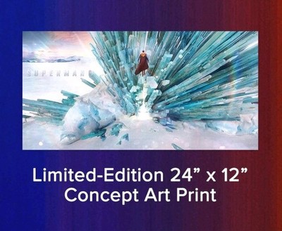 Superman Fortress of Solitude Concept Art Poster Fandango Promo Ltd #/1000!!!