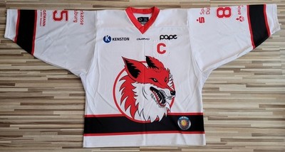 Füchse Duisburg - Gameworn Trikot - Markus Schmidt #85 mit Autogramm Gr. XL