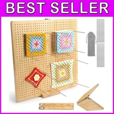 Sturdy Wooden Crochet Blocking Board with Easy-to-Use Design