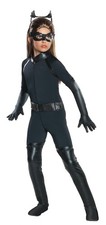 Catwoman Deluxe Jumpsuit Molded Mask Costume Child Medium 8-10