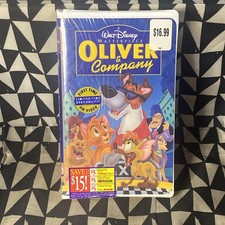 Oliver Company VHS Disney Video Tape Masterpiece Vintage Clamshell NOS New