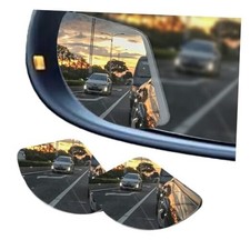 2PCs Automotive Rearview Mirror Blind Spot Mirror, Adjustable HD Fan Shape