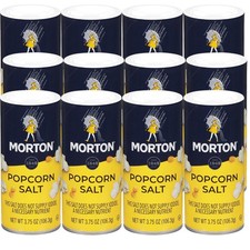 Popcorn Salt 3.75 oz, 12-Pack - Perfect for Popcorn, Snacks  Seasoning