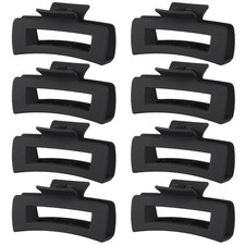 8 Pcs Hair Clips for Women, Non-Slip Large Square Hair Claw Clips