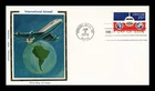 DR JIM STAMPS US COVER INTERNATIONAL AIRMAIL FDC SCOTT C89 COLORANO SILK CACHET