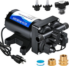 110V AC Fresh Transfer Diaphragm Water Pump on Demand 5.5GPM 70PSI High Pressure