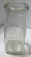 antique one half pint embossed (old type)-Liberty Dairy Co. San Franancisco,(Ca)
