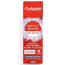 Colgate Optic White Pro Series Express White Toothpaste 5% Hydrogen Peroxide 3oz