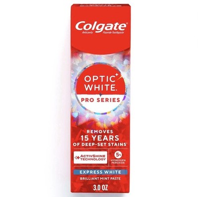 Colgate Optic White Pro Series Express Whitening Toothpaste + Hydrogen Peroxide