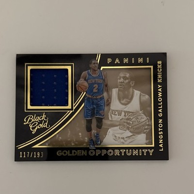 2015-16 Panini Black Gold Langston Galloway Golden Opportunity MEM #31/199