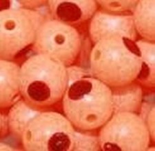 TroutBeads Blood Dot Eggs Sun Orange 8mm BD15-08