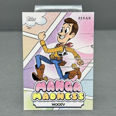 Woody 2026 Topps Disney Neon Woody Manga Madness Insert Card-#MM-1 Toy Story