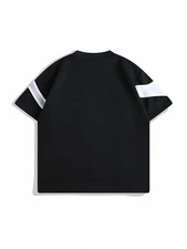 Double-layer Stitching Padded Shoulder Short Sleeve Strap T-shirt