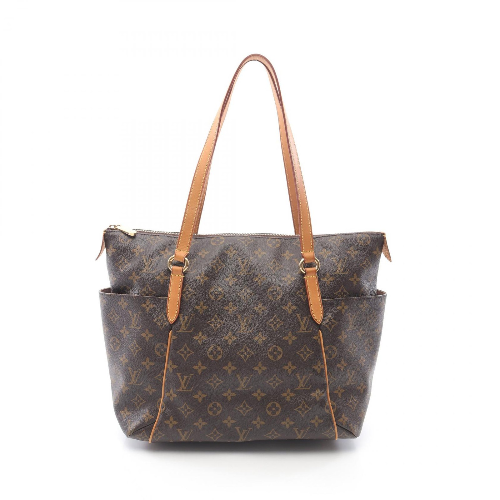 LOUIS VUITTON Totally MM Monogram Canvas Shoulder Tote Bag M56689 Brown Preowned LV