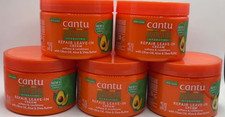 5PK Cantu Avocado Hydrating Repair Leave-In Cream  12 OZ EACH  FAST SHIP NEW