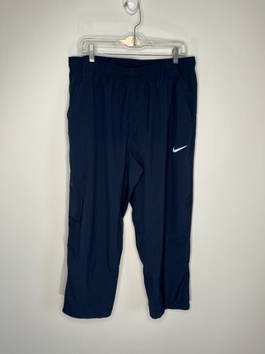 Nike Dri-FIT Women Blue Track Pants XL Elastic Waist Lightweight Cross Training