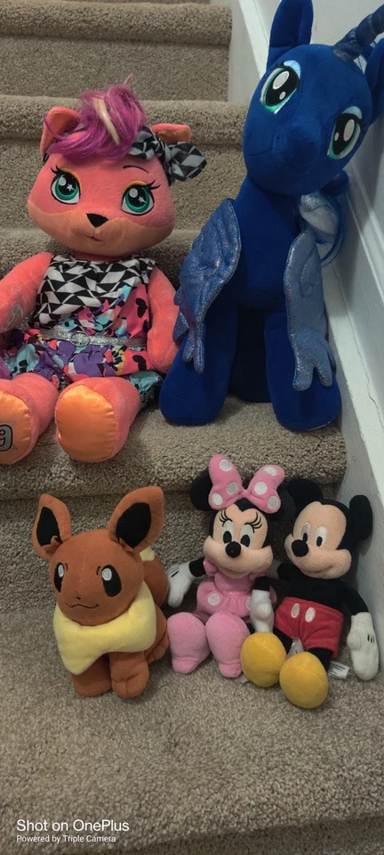 Build A Bear My Little Pony Plush Princess Luna Blue Unicorn Pegasus 18" BAB  - Image 3 of 4