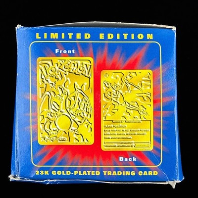 SEALED 1999 Burger King Pokémon Charizard 23K Gold Plated Pokemon