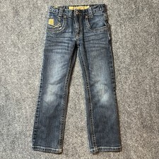Cinch Western Jeans Boys 6 R Blue Straight Leg Rodeo Dark Wash Denim Jeans