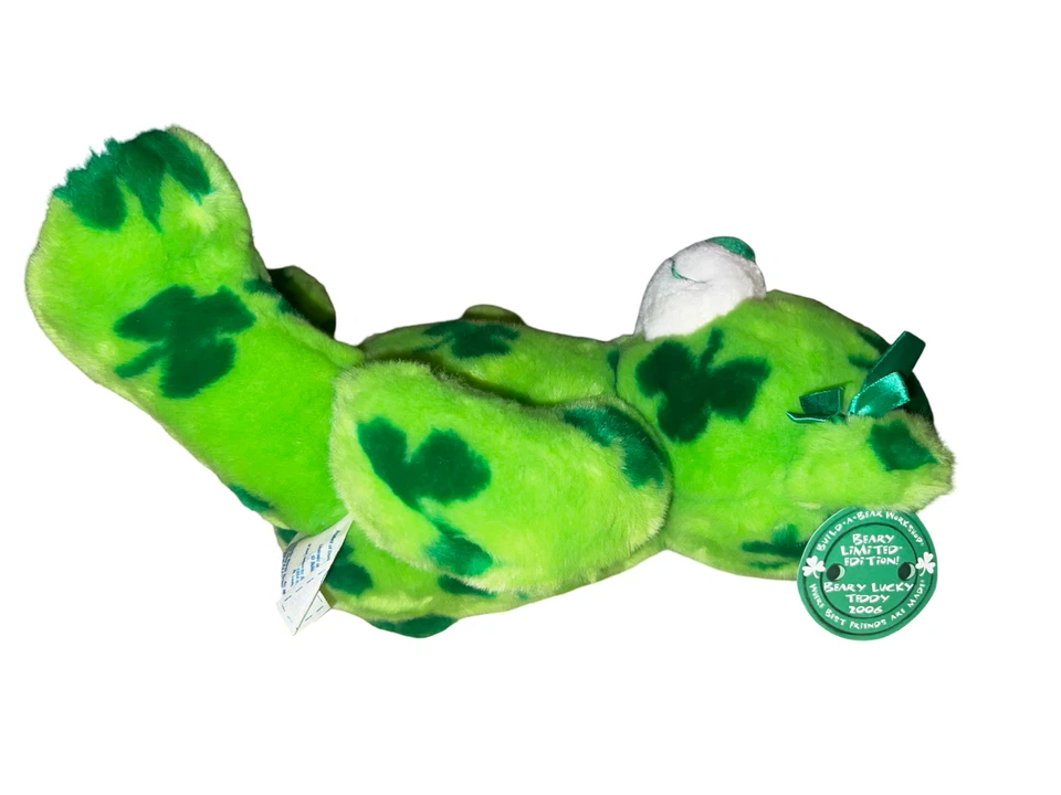 RARO DIFÍCIL DE ENCONTRAR Build a Bear 2006 Beary Lucky Teddy Beary Edición Limitada Peluche Foto 2 de 4