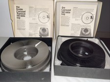 Vtg 140 Round Slide Trays For Kodak Carousel Projector Lot 2 Boxed