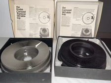 Vtg 140 Round Slide Trays For Kodak Carousel Projector Lot 2 Boxed