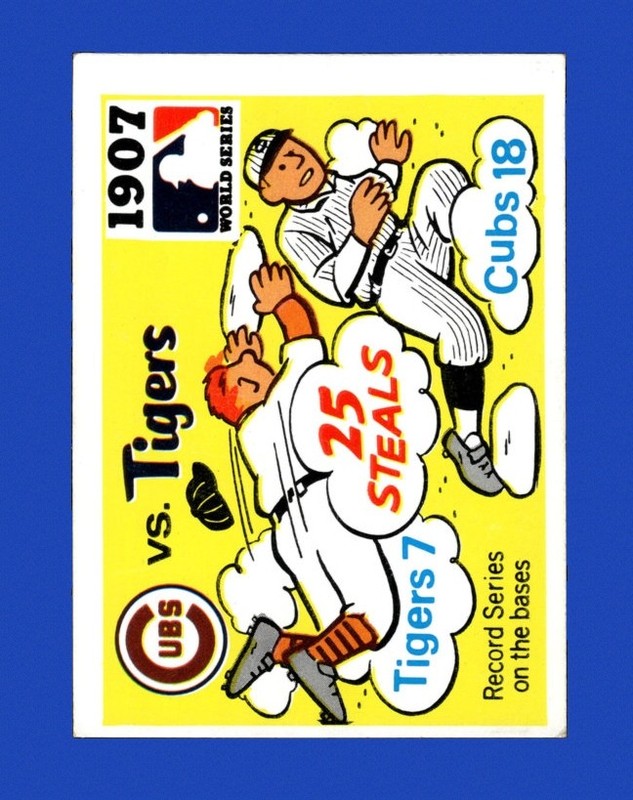 1971 Fleer World Ser Set-Break #  5 1907 Cubs/Tigers EX-EXMINT *GMCARDS*