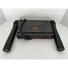 Rockville RWM1201VH VHF Wireless Dual Hand Held Microphone Mic System