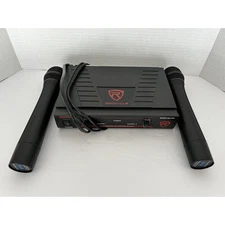 Rockville RWM1201VH VHF Wireless Dual Hand Held Microphone Mic System