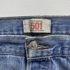 Vintage Mens Levis 501 xx USA Original Fit Button Fly Blue Jeans Size 36x32