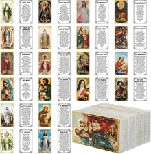 240 Pcs Catholic Prayer Cards Gifts Bulk Holy Cards with Catholic Saints and ...