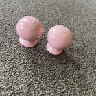 Vintage Fiesta FiestaWare Rose Pink Salt And Pepper Ball Shakers