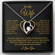 To My Wife Necklace, Christmas Gifts For Women, Anniversary Gift For Wife