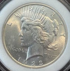 1923 Peace Silver Dollar Beautiful Luster AU/BU