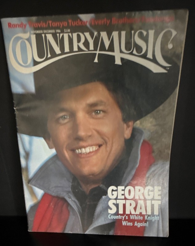 Country Music Magazine Nov/Dec 1986 Illustrated George Strait, Randy Travis