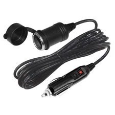 12V Cigarette Lighter Extension Cord 6FT -Car Charger Cigar Lighter Plug to F...