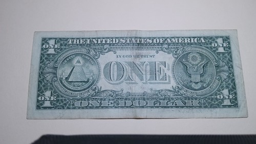 Fancy serial number June 12th 1955 birthday date note $1 one dollar bill 2017ATL - Picture 3 of 3