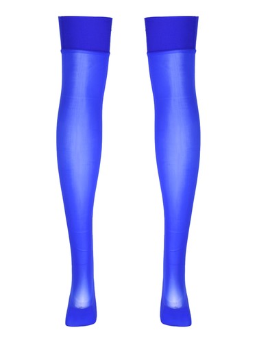 Women Mesh Sheer High Thigh Pantyhose Stocking See-through Long Socks Sexy Tight - Picture 38 of 61