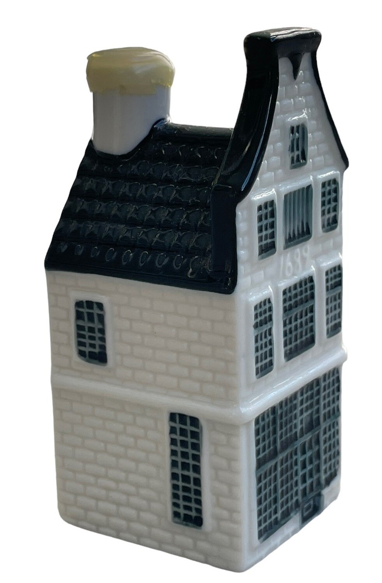 KLM Airlines BOLS Blue Delft House 2016 EMPTY Sealed #11 Amsterdam