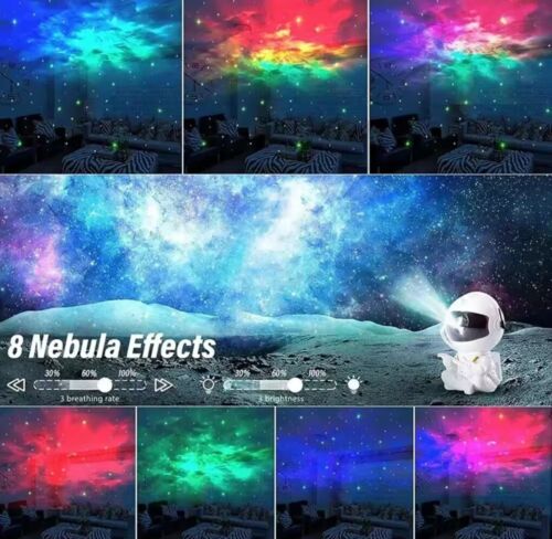 Astronaut Starry Projector Galaxy Night Light Lamp Space Nebula Star w/Remote - Picture 4 of 7
